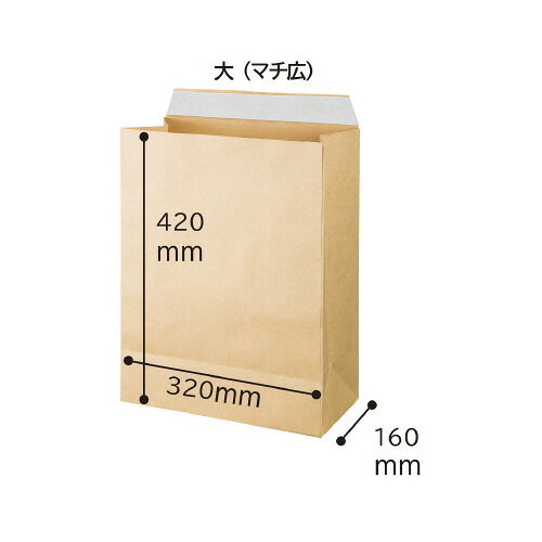 パ）マチ広宅配袋　100g　大　50枚×44175-5228【カウネット】