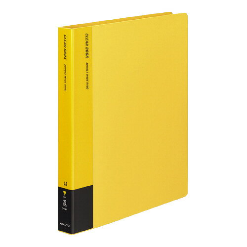 クリヤーブック　A4縦　替紙式20枚ポケット30穴　黄ラ-730Y【コクヨ】