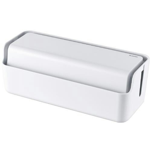 ケーブル収納ボックス 多機能 大 ホワイトEKC-BOX004WH【エレコム】