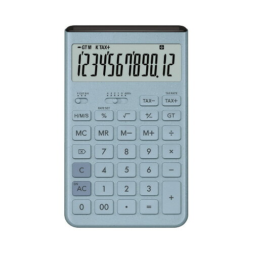 【ゆうパケット対応可】カシオ　電卓　JT−200T　BU−N（ブルー）　1個JT-200T-BU-N【カシオ計算機】