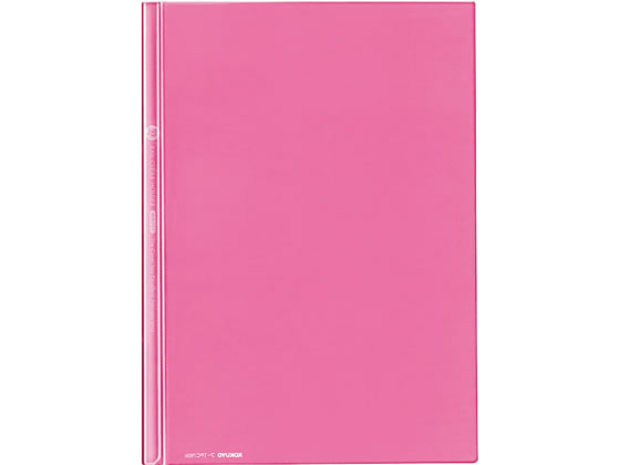 コクヨ レールクリヤーホルダー〈カラーズ〉A4 20枚収容 ライトピンク