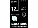 カシオ ネームランド 12mm 黒/白文字 XR-12ABK