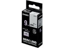 カシオ ネームランド 9mm 透明 黒文字 XR-9X