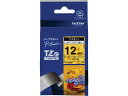ブラザー ラミネートテープ12mm プーさんイエロー 黒文字 TZe-DY31