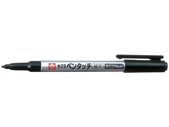 【仕様】●インキ：油性アルコール系染料●色：黒●材質：軸・キャップ・先栓：PP、ペン先：PE●細くなめらかな書き味が長期間変わりません。●小包などの宛名書き、革、陶器、ガラス、プラスチックなどに適しています●グリーン購入法適合●GPNエコ商品ねっと掲載【検索用キーワード】油性マジック　油性マーカー　サクラクレパス　SAKURA　細字　黒　くろ　クロ　ブラック　バラ売り　1本売り　PPKE＃49　速乾性　E22460