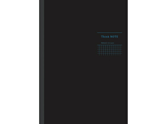 ナカバヤシ ロジカル・シンクノート セミB5 5mm方眼 40枚 ブラック・ブルーのサムネイル