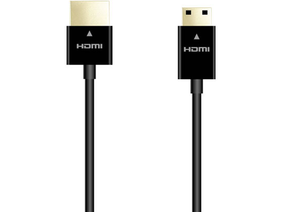 【お取り寄せ】エレコム スーパースリムHDMIケーブル(A-C) 2.0m DH-HD14SSM20BK