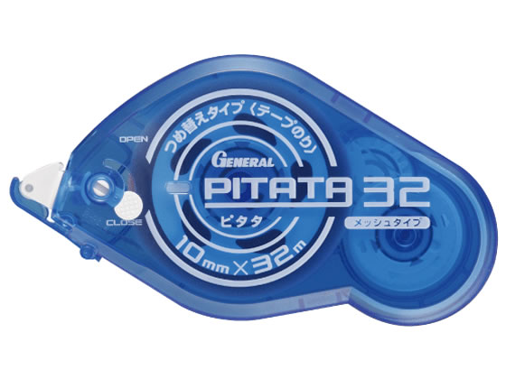 ゼネラル テープのり PITATA32 本体 クリアブルー GB-601B