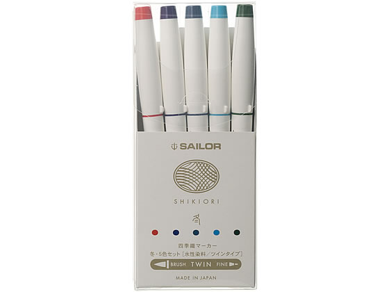 セーラー 四季織マーカー 5色セット 冬 25-5101-004