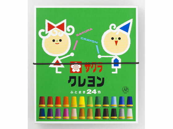 【お取り寄せ】サクラクレパス クレヨン太巻 24色 LY24R