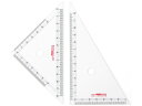 【お取り寄せ】西敬 パルカラー定規 12cm三角定規 PT-5