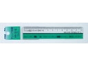 【お取り寄せ】西敬 12cmチェック直線定規(ヘッダー式) HR-101G