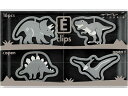 【お取り寄せ】ミドリ エッチングクリップス 恐竜柄 16個×5冊 43363006