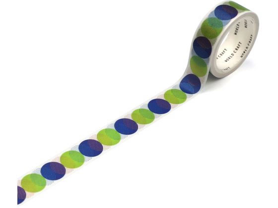 ワールドクラフト キラキラマスキングテープ Circle 15mm×5m