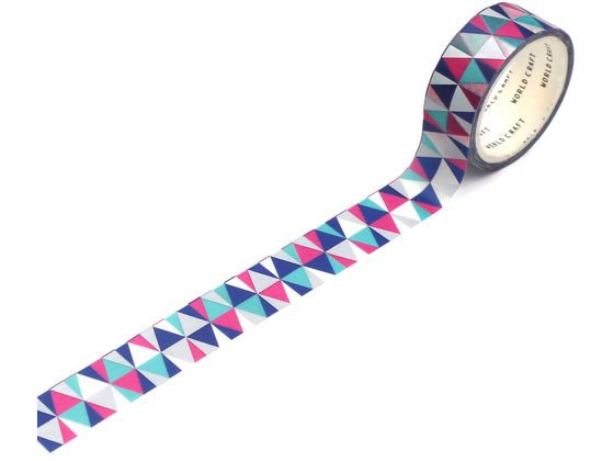 ワールドクラフト キラキラマスキングテープ Triangle 15mm×5m