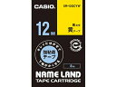 カシオ キレイにはがせて下地がかくせる強粘着12mm黄 黒文字