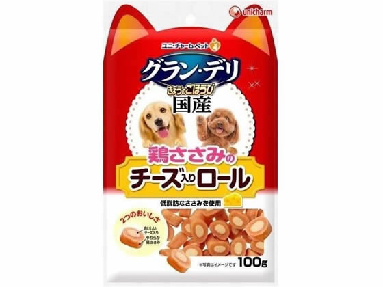 ユニチャーム きょうのごほうび 鶏ささみのチーズ入りロール 100g