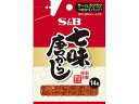 【商品説明】●他の容器に詰替えやすい形態の袋を採用しています。【仕様】●注文単位：1袋（14g）【備考】※メーカーの都合により、パッケージ・仕様等は予告なく変更になる場合がございます。【検索用キーワード】トウガラシ　唐辛子　ヱスビー食品　エスビー　香辛料　スパイス　七味唐辛子　えすびー　しちみとうがらし　ひちみとうがらし　トウガラシ　SB　S＆B　えすびー　卓上用調味料　詰め替え　詰替え　詰めかえ　つめかえ　EA2082厳選した原料を使った風味豊な七味唐からしです。