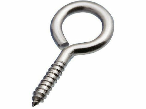 【お取り寄せ】水本 ステンレス ヒートン 内径8mm (10個入) B-2154