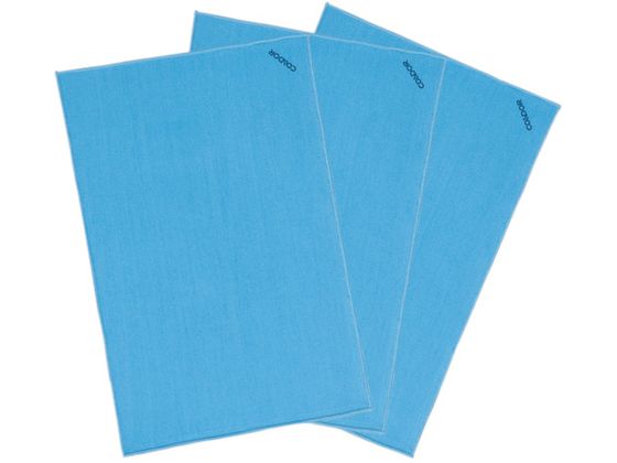 【お取り寄せ】コンドル クロス雑巾 マイクロファイバークロス(3枚入) 青