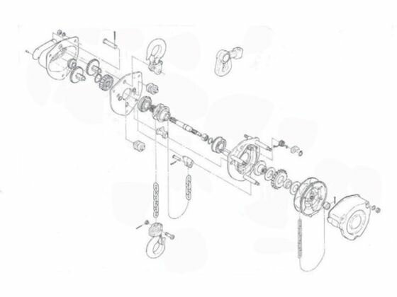 【お取り寄せ】チェーンブロック キトーマイティM...の商品画像