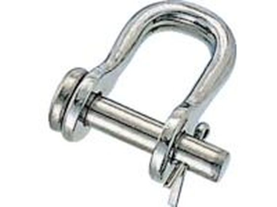 【お取り寄せ】TRUSCO ワリピン式半丸シャックル ステンレス製 5mm (1個=1袋)