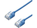 【お取り寄せ】エレコム Cat6A対応LANケーブル 超スリム&コンパクト LD-GPASS BU10
