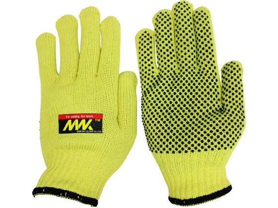 【商品説明】●アラミドとステンレスワイヤーを編み込み進化した耐切創アラミド手袋「MWK」です。●アラミド100％だけでは発揮できなかった高い耐切創性と、綿やポリウレタンなどのさまざまな繊維を組み合わせることで肌触りがよく手にフィットする作業性を両立しました。●厚手タイプで、耐切創性を重視する方に適しています。【仕様】●型番：MWK-920-S●色：イエロー ●サイズ：S ●厚さ（mm）：※ ●ゲージ数：7 ●リストカラー：ブラック ●全長（cm）：22 ●手のひら周り（cm）：18 ●中指長さ（cm）：7．0 ●EN3882003規格：5 ●EN3882016規格：D ●すべり止め：あり●7ゲージ編●手袋部：アラミド、ポリエステル、金属繊維、綿、ポリウレタン ●すべり止め部：塩化ビニール【備考】※メーカーの都合により、パッケージ・仕様等は予告なく変更になる場合がございます。【検索用キーワード】おたふく耐切創手袋7Gスベリ止め付きS　オタフクタイセッソウテブクロ7GスベリドメツキS　おたふく保護具　MWK920S　保護具　作業手袋　耐切創手袋　耐切創手袋特殊繊維　4970687304820　2070529　おたふく　耐切創手袋　7G　スベリ止め付き　S　MWK−920−S　EA8156刃物を扱う作業ガラス加工作業産廃収集・清掃業土木建築業