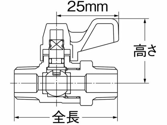 【お取り寄せ】オンダ製作所 イーボールME3型 R1／8 × R1／8 ME3-06M 2