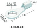 【お取り寄せ】TRUSCO 裸圧着端子丸形φ5.3長さ23.5 (15個入) T-R8-5(4)