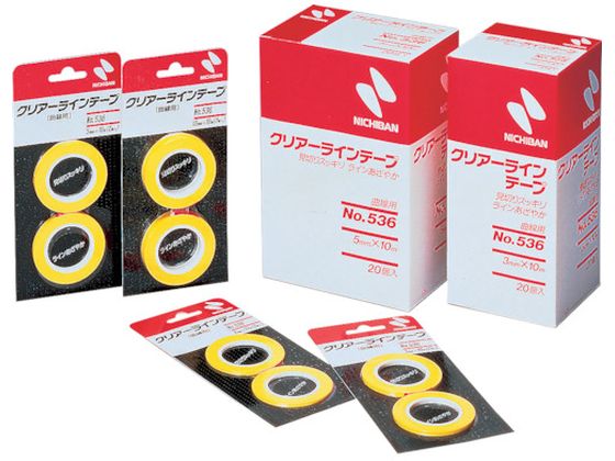 【お取り寄せ】ニチバン クリアーラインテープ 536 曲線用10mm×10m 2巻 CL536-10