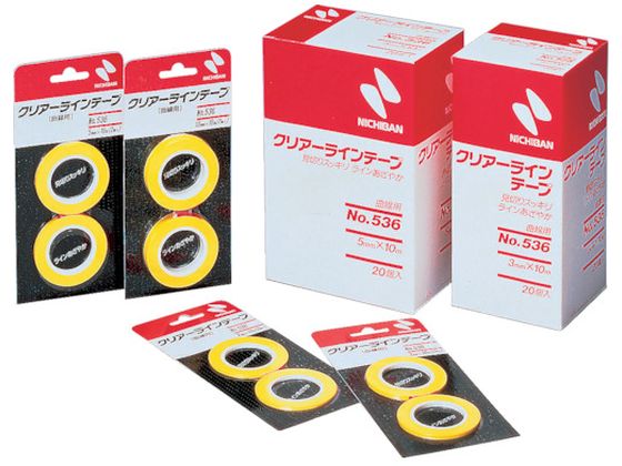 【お取り寄せ】ニチバン クリアーラインテープ 536 曲線用5mm×10m 2巻 CL536-5