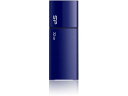 【お取り寄せ】シリコンパワー スライド式USBメモリ 32GB ネイビー SPJ032GU2U05D