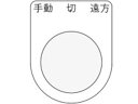 【お取り寄せ】IM 押ボタン/セレクトスイッチ(メガネ銘板) 手動 切 遠方 黒 φ25