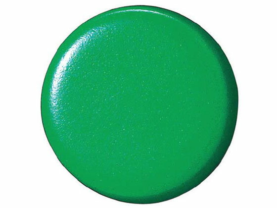 【お取り寄せ】スマートバリュー 両面強力カラーマグネット コーティング 18mm 緑 10個