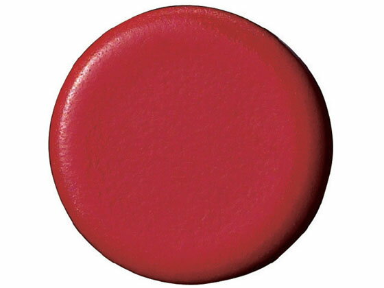 【お取り寄せ】スマートバリュー 両面強力カラーマグネット塗装18mm 赤10個 B272J-R