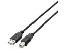 【お取り寄せ】エレコム USB2.0ケーブル A-Bタイプ 2m ブラック U2C-BN20BK