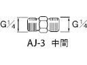 【お取り寄せ】アネスト岩田 エアー用継手 中間 G1/4 AJ-3
