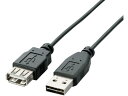 【お取り寄せ】エレコム USB2.0延長ケーブル 両面挿し A-A 2.0m U2C-DE20BK(2)