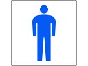 【お取り寄せ】ユニット トイレ表示 小 男子 842-65A