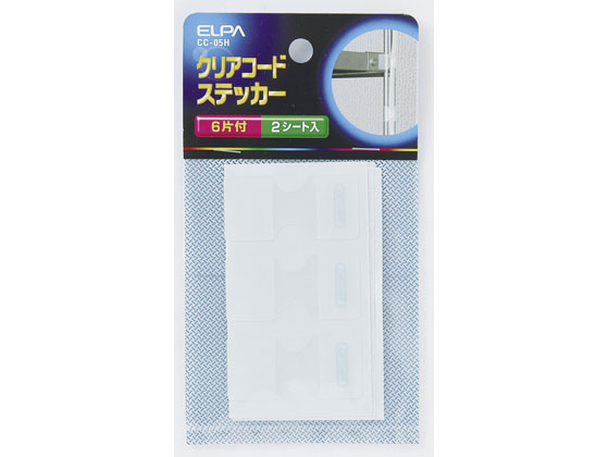 乐天商城 - 【お取り寄せ】朝日電器 クリアーコードステッカー 2シート6片 CC-05H
