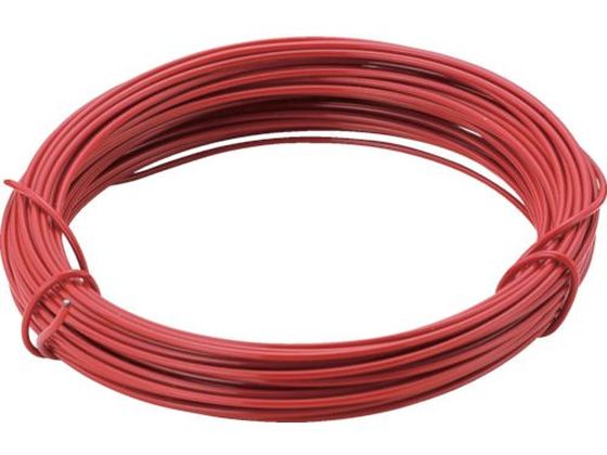 【お取り寄せ】TRUSCO カラー針金 小巻タイプ・20番手 赤 線径0.9mm