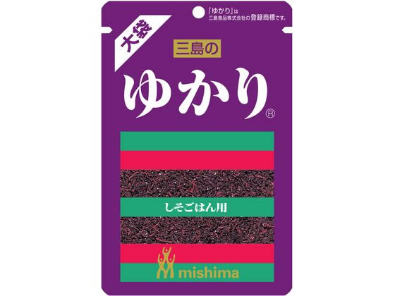 【商品説明】お茶碗1杯（約150g）分のごはんに本品小さじ1／4杯（1〜2g）を目安にむらなく混ぜ込んでお召し上がりください。【仕様】●注文単位：1袋（51g）【備考】※メーカーの都合により、パッケージ・仕様等は予告なく変更になる場合がございます。【検索用キーワード】三島食品　ミシマショクヒン　MISHIMA　ゆかり　大袋　ユカリ　ふりかけ　1袋　ごはんのおとも　食材、調味料　ごはんのおともさわやかな香りをもつ赤しそを使用した、ふりかけです。