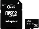 y񂹁zTEAM microSDHCJ[h 8GB C10 TG008G0MC28A