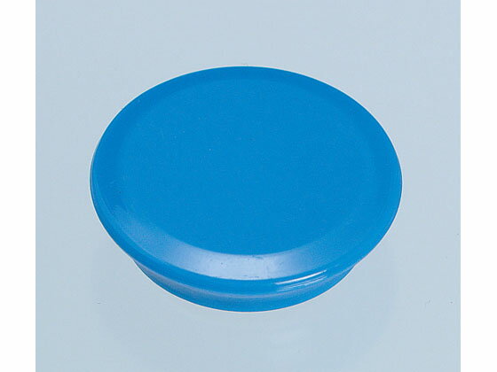 【商品説明】カラーバリエーション豊富な丸型のマグネットタックです。表面が平らな為、シールを貼ったり、文字を書きやすくなっております。家庭の冷蔵庫や事務所・工場のスチール面などにお使い下さい。全5色。【仕様】●色：青●規格：40mmφ●注文単...