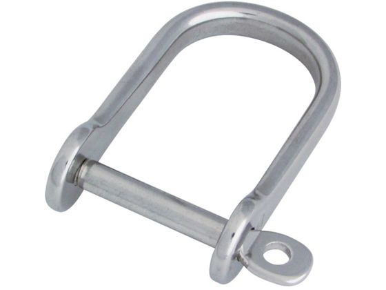 【お取り寄せ】水本 ステンレス ビッグ半丸シャックル 長さ66.5mm 内幅34.5mm