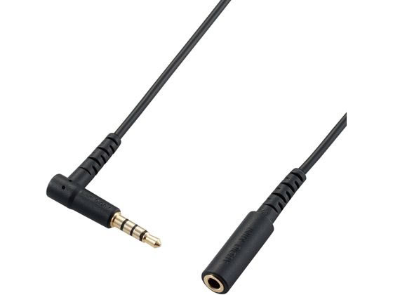 【商品説明】●マイク対応φ3．5mm4極ステレオミニプラグを持つヘッドホン・イヤホンを接続する時に便利な延長ケーブルです。　●内部線材どうしの摩擦による劣化を防ぐフィラーを内蔵しています。　●太く頑丈な30AWG線材を使用しているので、延長による伝送ロスを徹底的に抑えます。　●高純度OFC99．9％仕様により、信号の歪みの発生や伝送ロスをしっかり抑えます。【仕様】コネクタ形状：φ3．5mm4極ステレオミニジャック−φ3．5mm4極ステレオミニプラグ（L型）　CTIA規格準拠　対応機種：φ3．5mmステレオミニプラグを搭載したヘッドフォン・イヤフォン及び、φ3．5mmステレオミニジャックを搭載したパソコン及びゲーム機等　ケーブル長：約1．0m　※コネクターを除く　カラー：ブラック　OFC：99．9％高純度OFC　プラグメッキ仕様：金メッキ　パッケージ：ヘッダー付きPP袋＋ステッカー【備考】※メーカーの都合により、パッケージ・仕様等は予告なく変更になる場合がございます。【検索用キーワード】エレコム　エレコム　えれこむ　ELECOM　elecom　EHP−35EL4P10BK　イヤホン　ヘッドホン　延長コード　φ3．5mm　4極　1m　ブラック　配線用品　その他ケーブル　EC2218ヘッドホン・イヤホンを接続する時に便利な延長ケーブルです。