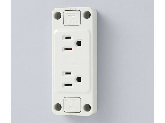 【お取り寄せ】朝日電器 ELPA 仮設用角形接地ダブルコンセント A-520H