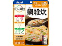 【商品説明】【UDF 区分3】舌でつぶせる鯛と昆布の風味を利かせ、にんじん・白菜・青ねぎとかき卵で仕上げました。【仕様】●ユニバーサルデザインフード●内容量：100g●原材料名：精白米（国産）、鶏卵、野菜（にんじん、はくさい、青ねぎ）、イヌリン（食物繊維）、白だし（小麦・さば・大豆を含む）、たい、たいエキス、昆布エキス、植物油脂、食塩、米酢、牛コラーゲンペプチド／増粘剤（キサンタン）、調味料（アミノ酸等）、酸化防止剤（V．E）、V．B1。【備考】※メーカーの都合により、パッケージ・仕様等は予告なく変更になる場合がございます。【検索用キーワード】アサヒグループ食品　アサヒ　Asahi　あさひ　バランス献立　鯛雑炊　たい雑炊　タイ雑炊　介護食　介護食品　シニア食　シニア食品　舌でつぶせる　区分3　1パック　1個　1袋　100g　1人前　一人前　主食　介護食レトルト　レトルト　パウチ　パウチ入り　取寄　ユニバーサルデザインフード区分3　UDF区分3　介護食区分3　くぶん3