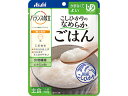 【商品説明】【UDF 区分4】かまなくてよいべたつきを抑え、まとまり良く仕上げた、なめらかなごはんです。食物繊維、ビタミンB1配合。【仕様】●ユニバーサルデザインフード●内容量：150g●原材料名：米粉（国産）、デキストリン、イヌリン（食物繊維）／トレハロース、ゲル化剤（増粘多糖類）、V．B1●1袋（150g）当たりの栄養成分：エネルギー／80kcaL、たんぱく質／0．8g、脂質／0．2g、炭水化物／19．5g（糖質／18．0g、食物繊維／1．5g）、食塩相当量／0．03g、ビタミンB1／0．5mg。【備考】※メーカーの都合により、パッケージ・仕様等は予告なく変更になる場合がございます。【検索用キーワード】アサヒグループ食品　アサヒ　Asahi　あさひ　バランス献立　こしひかりのなめらかごはん　コシヒカリのなめらかごはん　ご飯　介護食　介護食品　シニア食　シニア食品　かまなくてよい　区分4　1パック　1個　1袋　150g　1人前　一人前　主食　介護食レトルト　レトルト　パウチ　パウチ入り　取寄　ユニバーサルデザインフード区分4　UDF区分4　介護食区分4　くぶん4